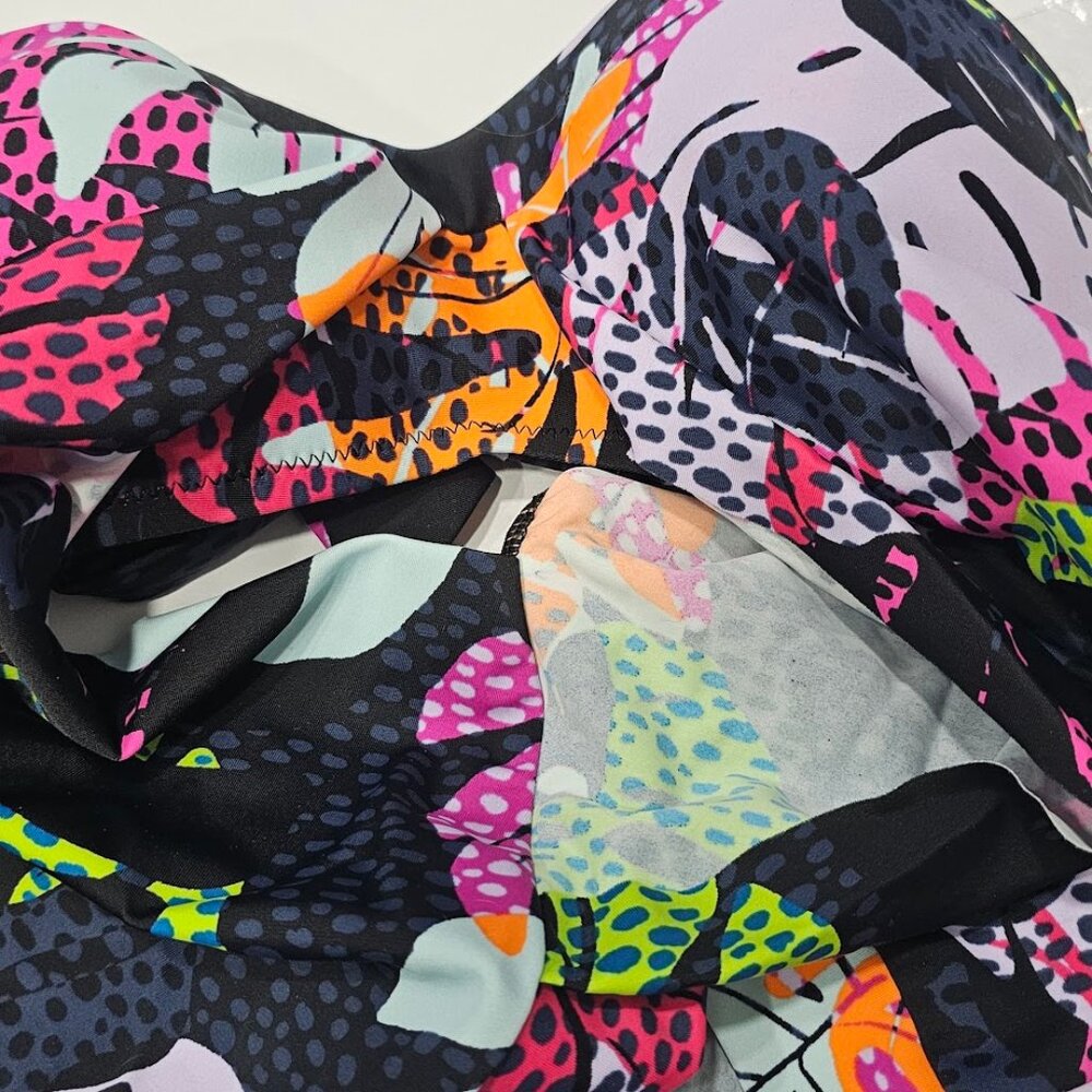 Bar III Paradise Palms Convertible Tropical-Print Tankini Top - Picture 8 of 9